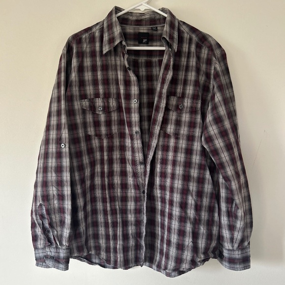 🌻5/20$!! Modern Fit Button Down Pocket Plaid Shirt - Picture 1 of 8